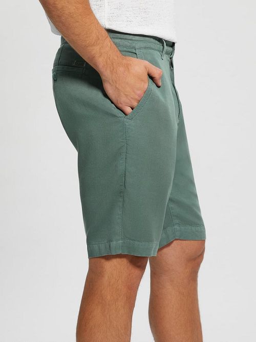Guess Eco Bowie Shorts Verzi | GUESS-SN31354