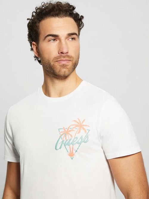 Guess Eco California Signature Tee Albi | GUESS-SN30487