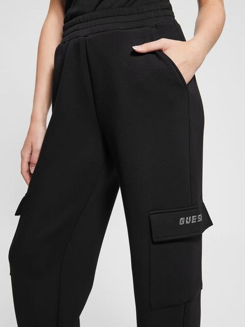 Guess Eco Cecilia Scuba Cargo Pants Negrii | GUESS-SN28274