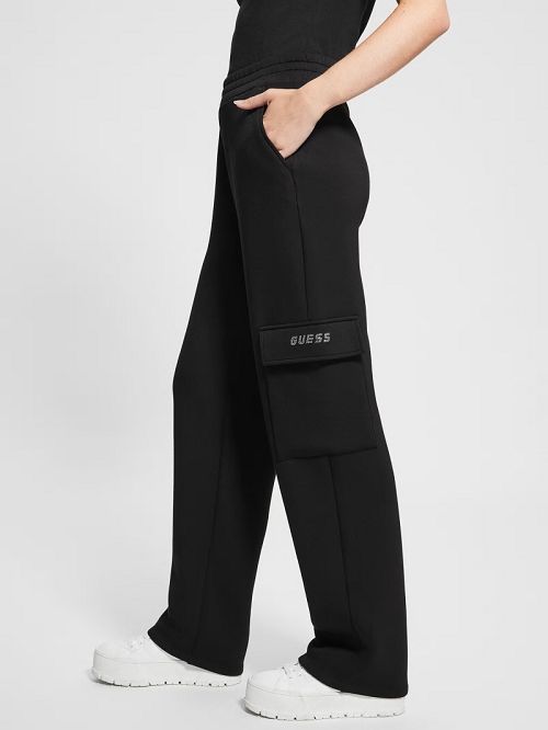 Guess Eco Cecilia Scuba Cargo Pants Negrii | GUESS-SN28274