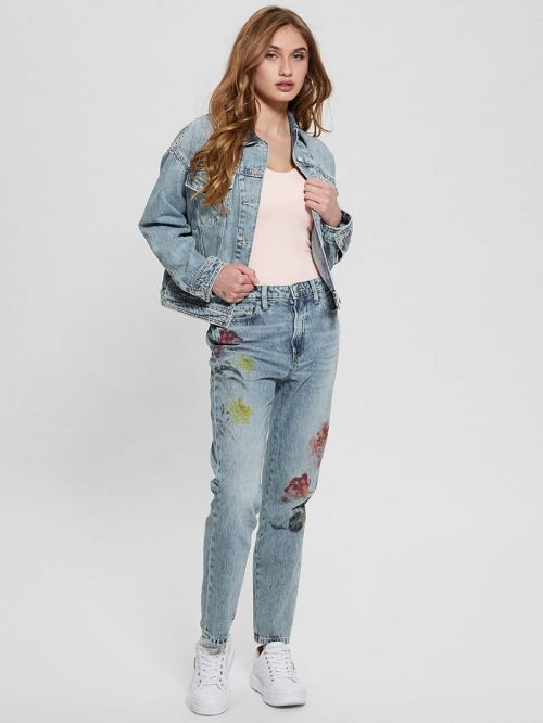 Guess Eco Clara Studded Jacket Albastri | GUESS-SN26698