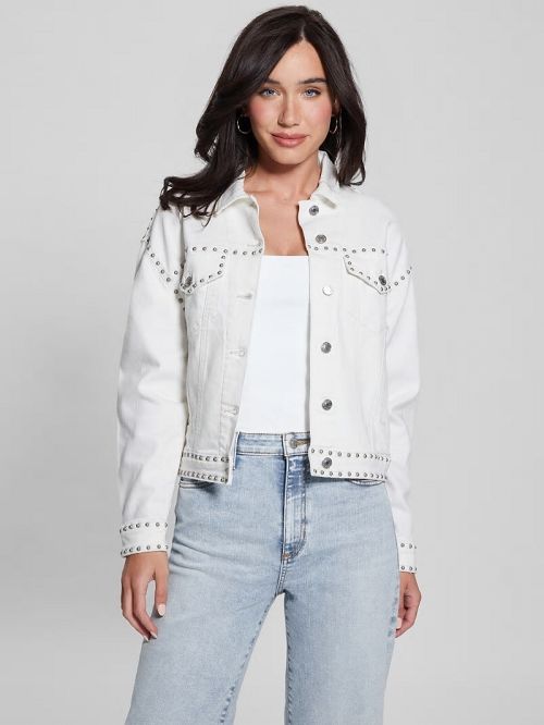 Guess Eco Clara Studded Jacket Albi | GUESS-SN26699