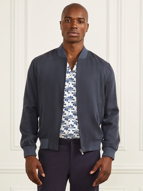 Guess Eco Classic Flight Jacket Albastri | GUESS-SN30797