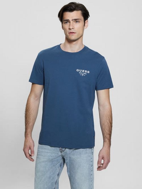 Guess Eco Classic Tee Albastri | GUESS-SN30528