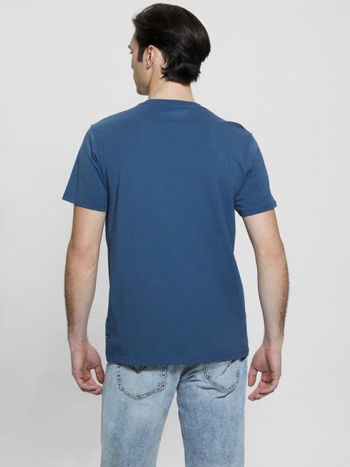 Guess Eco Classic Tee Albastri | GUESS-SN30528