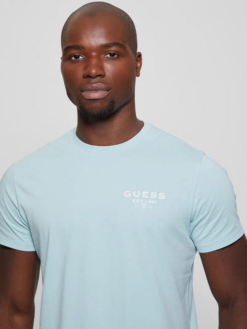 Guess Eco Classic Tee Albastri | GUESS-SN30614