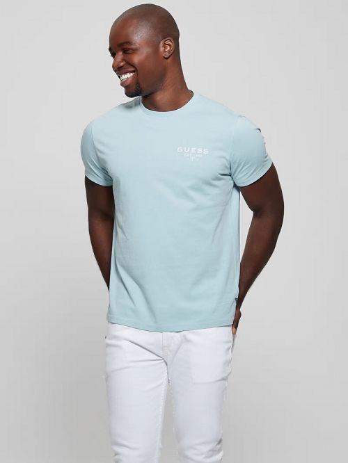 Guess Eco Classic Tee Albastri | GUESS-SN30614
