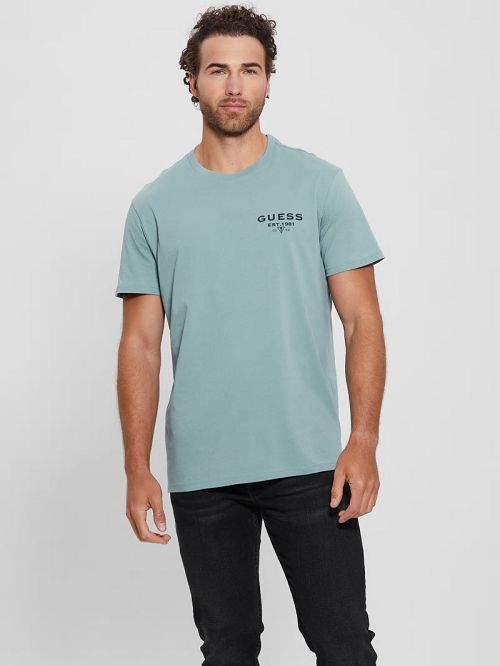 Guess Eco Classic Tee Albastri | GUESS-SN30640