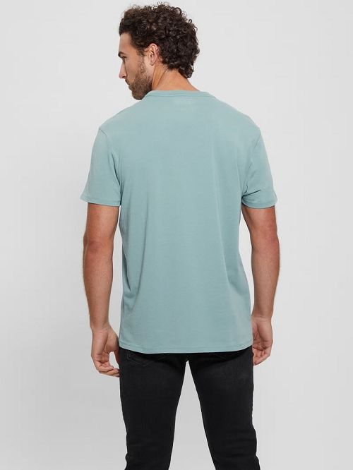 Guess Eco Classic Tee Albastri | GUESS-SN30640