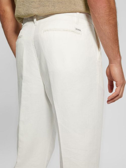 Guess Eco Clement Linen Chino Pants Albi | GUESS-SN31430