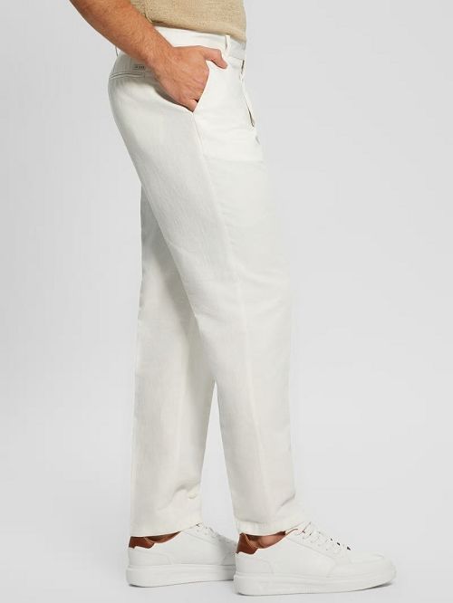 Guess Eco Clement Linen Chino Pants Albi | GUESS-SN31430