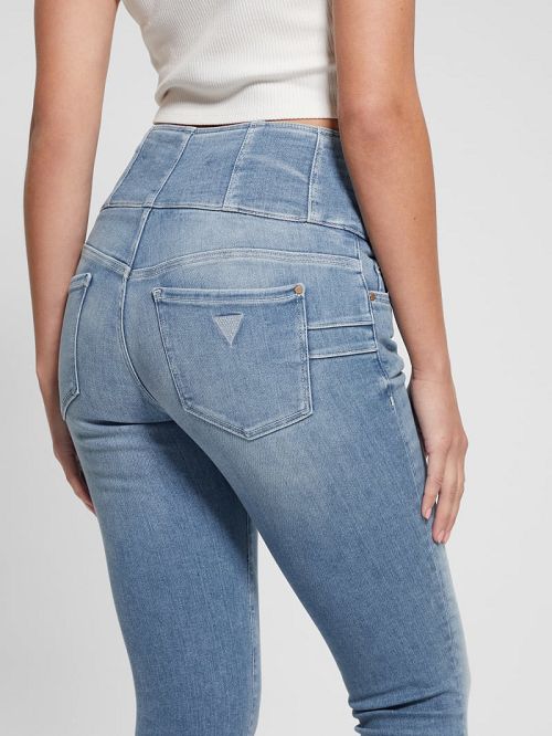 Guess Eco Corset Shape Up Jeans Albastri | GUESS-SN26640