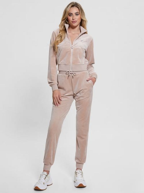Guess Eco Couture Velvet Joggers Roz | GUESS-SN28471