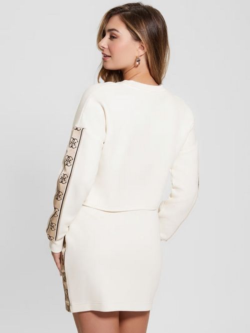 Guess Eco Cymone Quattro G Sweatshirt Albi | GUESS-SN27145
