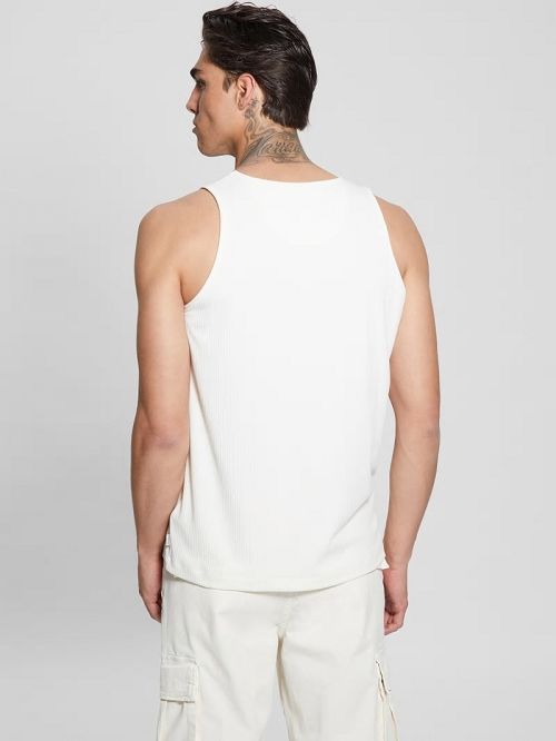Guess Eco Cyrus Ribbed Tank Albi | GUESS-SN30568