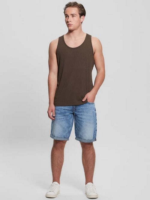 Guess Eco Cyrus Ribbed Tank Maro | GUESS-SN30473
