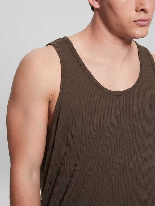 Guess Eco Cyrus Ribbed Tank Maro | GUESS-SN30473