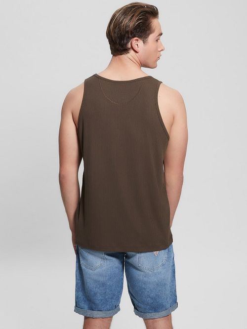 Guess Eco Cyrus Ribbed Tank Maro | GUESS-SN30473