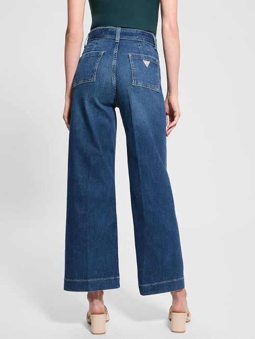 Guess Eco Dakota Belted Seamless Jeans Albastri | GUESS-SN26645