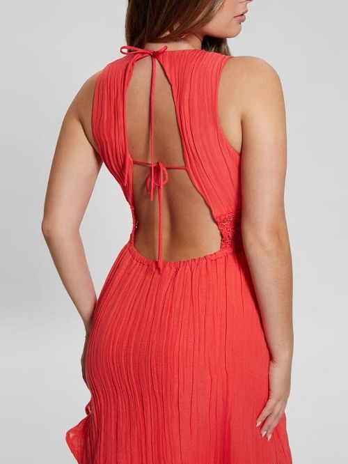 Guess Eco Danny Gauze Dress Roz | GUESS-SN26856