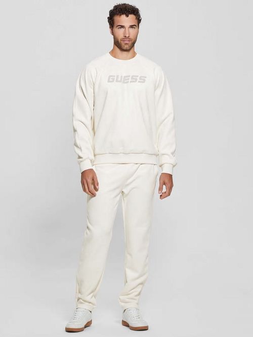 Guess Eco Daril Crewneck Sweatshirt Albi | GUESS-SN31556