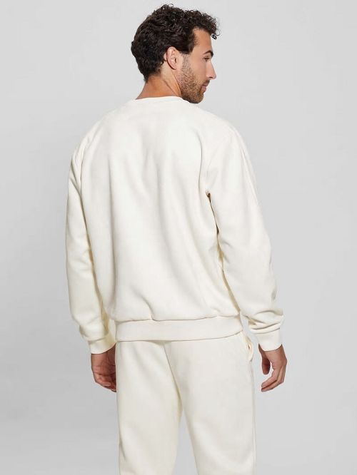 Guess Eco Daril Crewneck Sweatshirt Albi | GUESS-SN31556