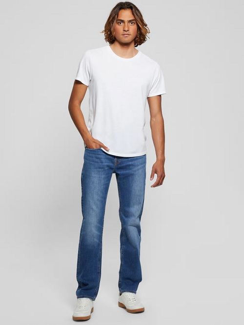 Guess Eco Davis Straight Jeans Albastri | GUESS-SN30415