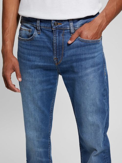 Guess Eco Davis Straight Jeans Albastri | GUESS-SN30415