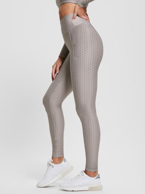 Guess Eco Delma Active Leggings Albi | GUESS-SN28334