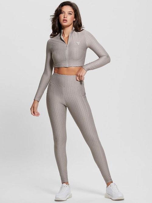 Guess Eco Delma Active Leggings Albi | GUESS-SN28334