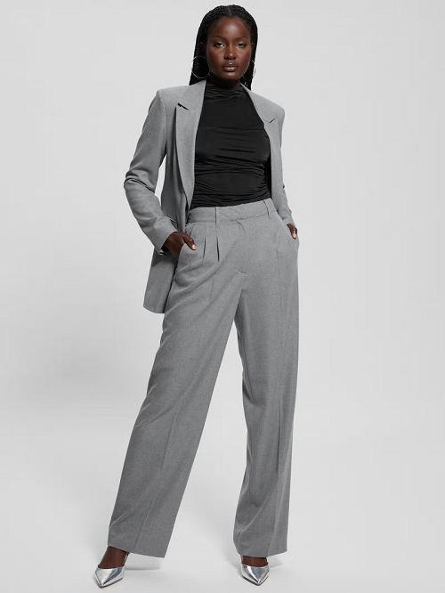 Guess Eco Doris Perfect Tailored Pants Gri | GUESS-SN28233