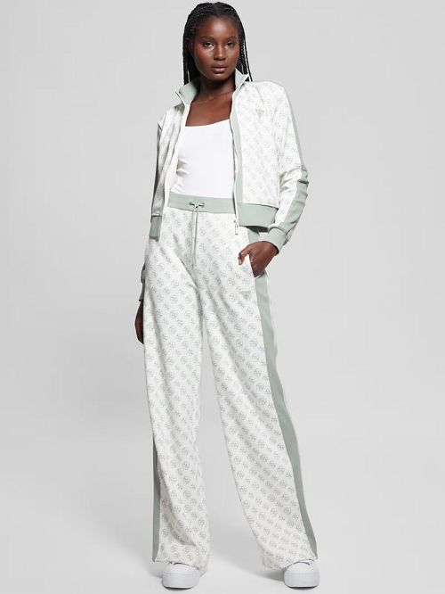Guess Eco Eléa Quattro G Wide Pants Verzi | GUESS-SN28465