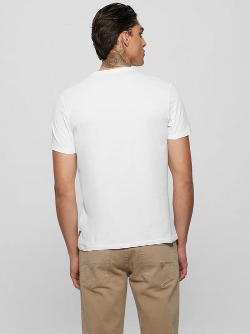 Guess Eco Embossed Tee Albi | GUESS-SN30608