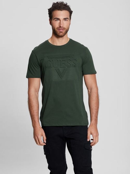 Guess Eco Embossed Tee Verzi | GUESS-SN30561