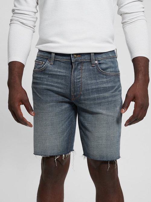 Guess Eco Faded Denim Shorts Albastri | GUESS-SN31371