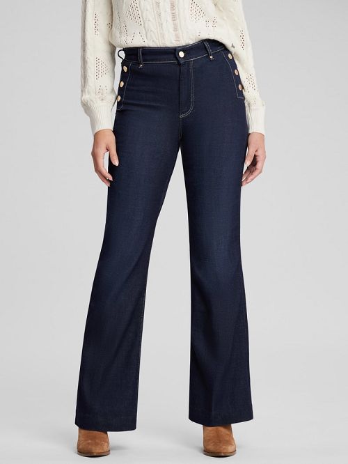 Guess Eco Faye Sailor Flared Jeans Albastri | GUESS-SN26568