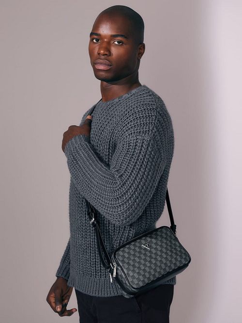 Guess Eco G Wave Camera Bag Negrii | GUESS-SN31722