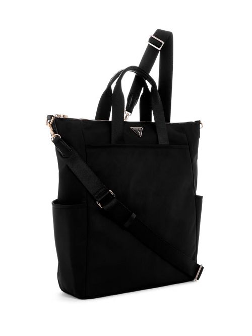 Guess Eco Gemma Convertible Tote Backpack Negrii | GUESS-SN29490