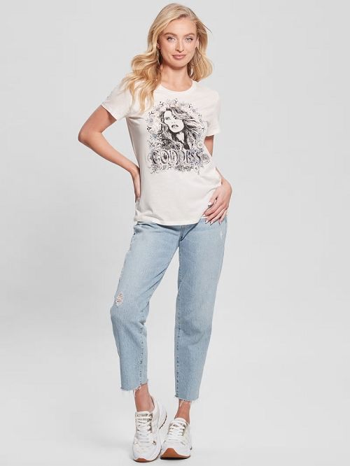 Guess Eco Goddess Sketch Tee Albi | GUESS-SN27059