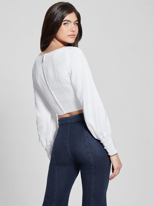 Guess Eco Isabel Corset Top Albi | GUESS-SN27473