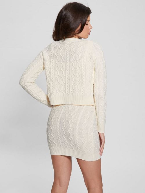 Guess Eco Isabelle Sweater Cardigan Albi | GUESS-SN27823