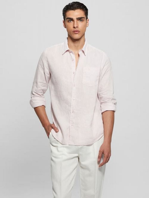 Guess Eco Island Linen Shirt Roz | GUESS-SN31224