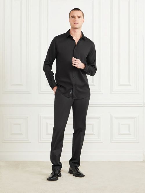 Guess Eco Jacob It Notched Shirt Negrii | GUESS-SN31139