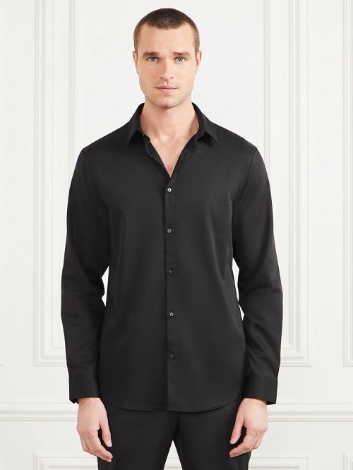 Guess Eco Jacob It Notched Shirt Negrii | GUESS-SN31139