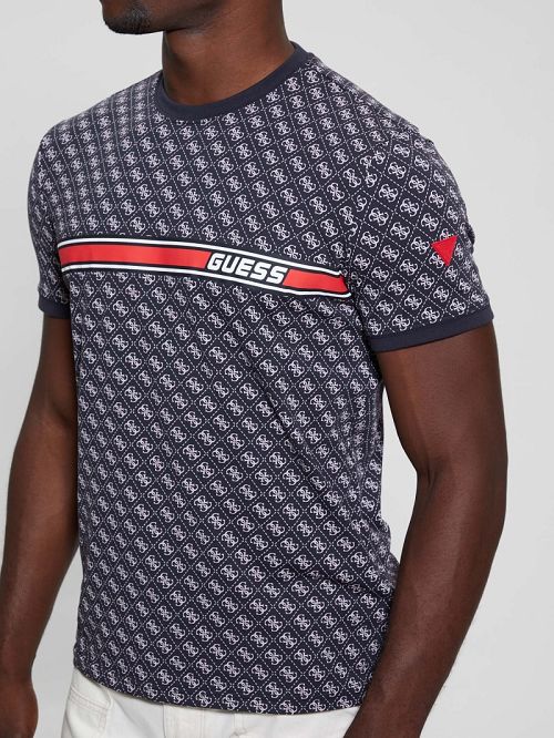 Guess Eco Jamey Logo Tee Negrii | GUESS-SN30604