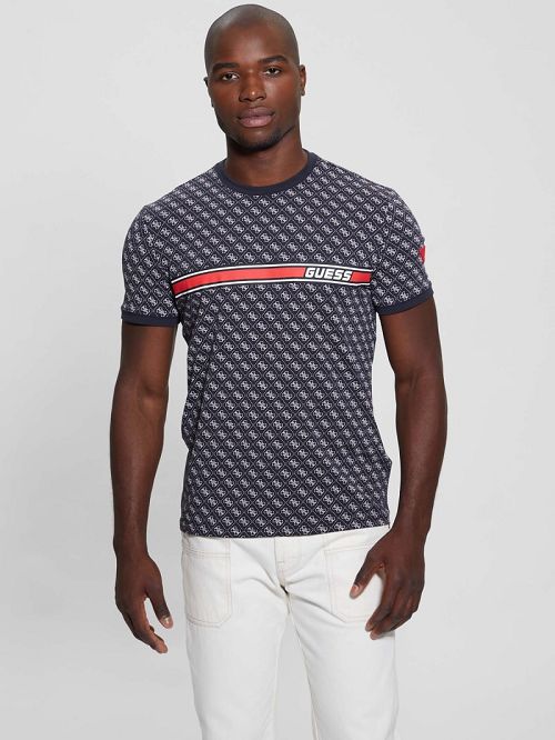 Guess Eco Jamey Logo Tee Negrii | GUESS-SN30604