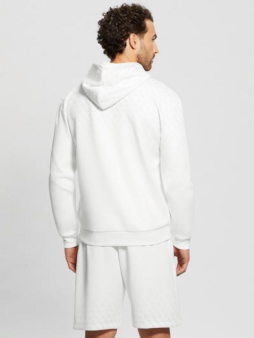 Guess Eco Jessen Scuba Hoodie Albi | GUESS-SN31004