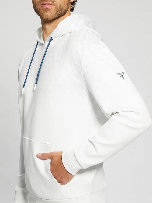 Guess Eco Jessen Scuba Hoodie Albi | GUESS-SN31004