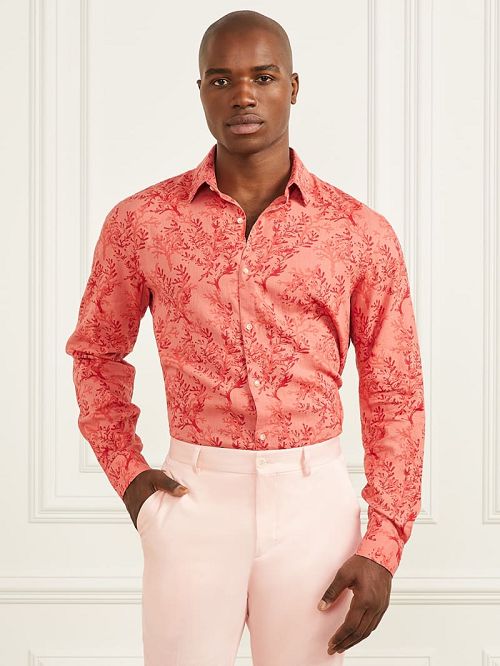 Guess Eco Joe Linen Shirt Rosii | GUESS-SN31261