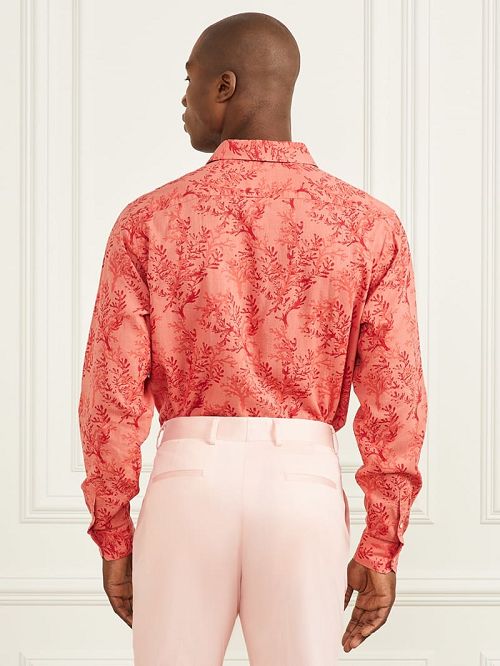 Guess Eco Joe Linen Shirt Rosii | GUESS-SN31261